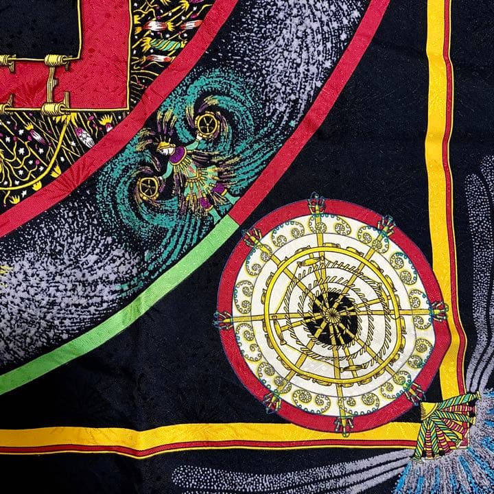 希少 エルメス カレ90 FEUX D' ARTIFICE 技巧の火 スカーフ - メルカリ