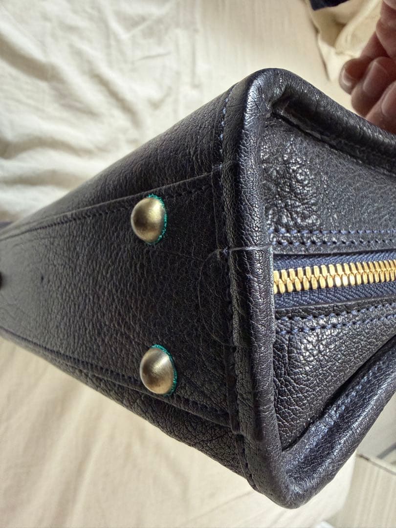 土屋鞄　アルマス　バッファローブリーフケース　アーバンネイビー