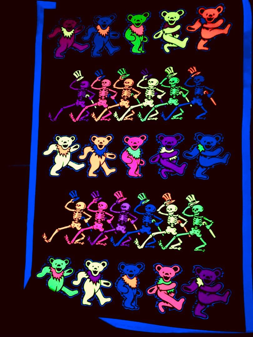 ♠︎グレートフルデッド♠︎90s ♠︎ビンテージ♠︎蛍光ブラック・ライト♠︎デッドヘッズ