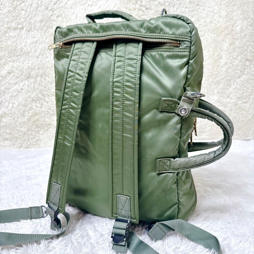 廃盤 PORTER ポーター タンカー 3way ビジネスバッグ セージグリーン