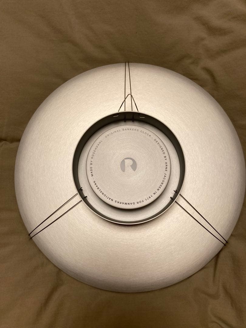 USED/アルネ・ヤコブセン　バンカーズクロック　29cm 壁掛け時計　ホワイト