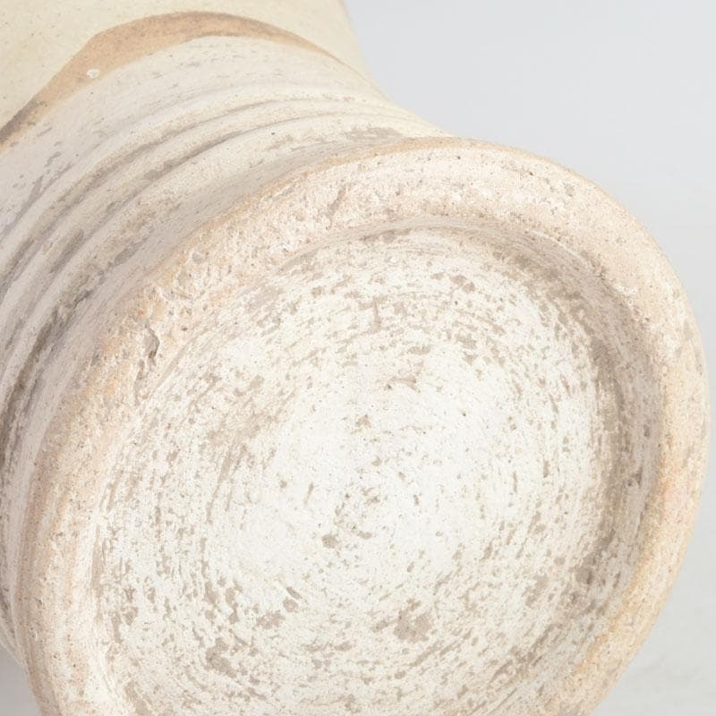 中国 遼白地緑彩刻花卉文 輪花口瓶 C 9243A - メルカリ