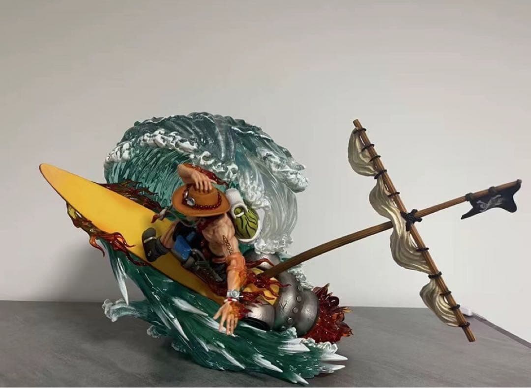 ワンピース エース ガレージキット ガレキ スタチュー③① ワンピース ロー ガレージキット ガレキ スタチューX① ワンピース 火