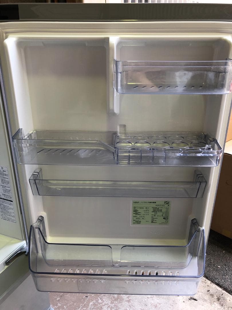 全国送料無料 アクア 冷蔵庫 AQR-27J シルバー 2020年製 ファミリー