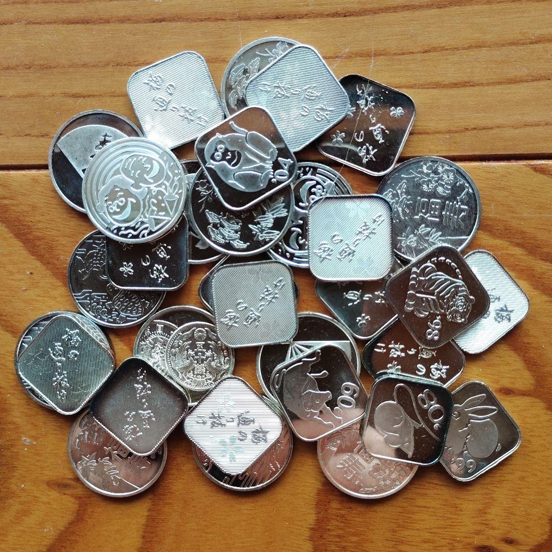 造幣局年銘板まとめ純銀銀製貨幣メダルコイン発行記念公式記念硬貨