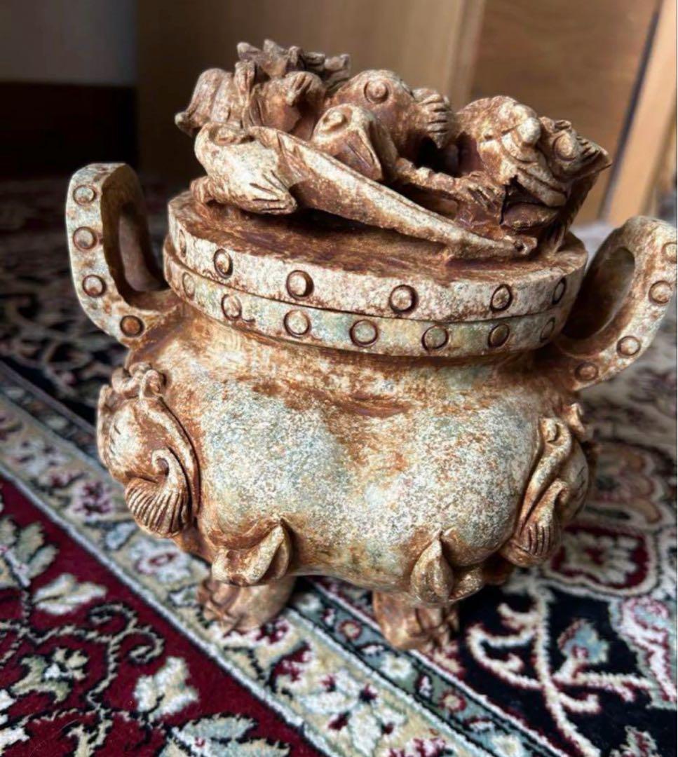 希少 湖東焼飾り壺 金襴手立体釉 大型美品 希少 湖東焼飾り壺 金襴手