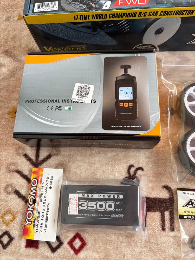 YOKOMO ヨコモ MS1.0 FWD キット/ボディ/バッテリー/回転速度計