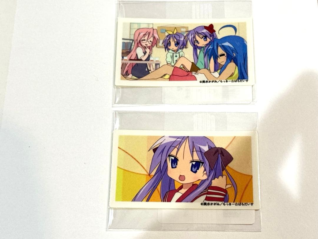 TVアニメ「らき☆すた」 スクラッチ　デスクマット、ビッグアクリルスタンドなど