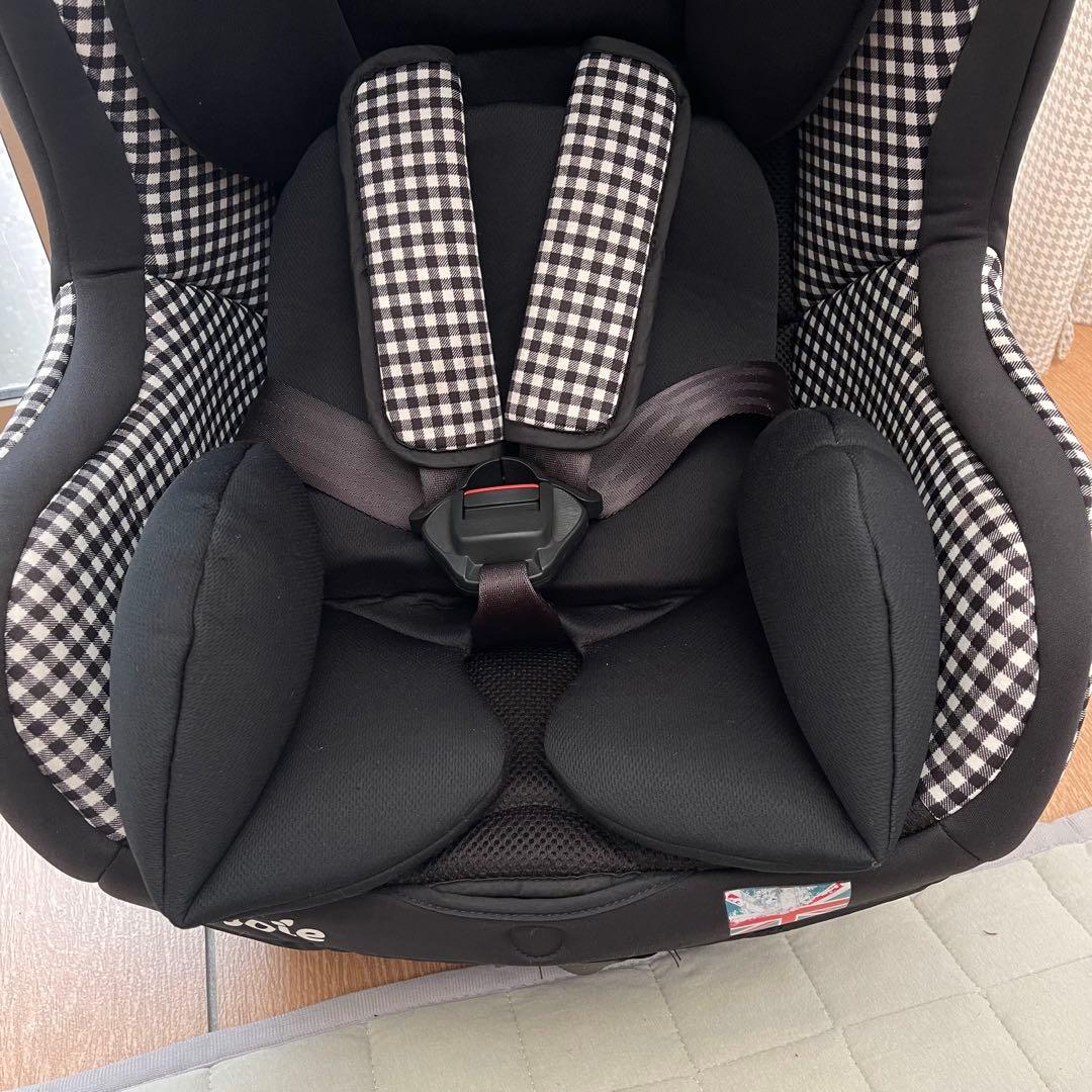 丸洗い済！新生児OK　ジョイー　チルト　紺ギンガムチェック　幌付