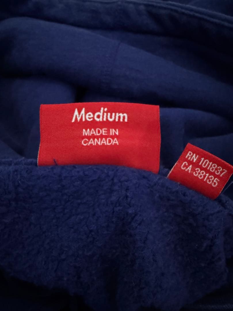 Supreme ネイビー フーディ