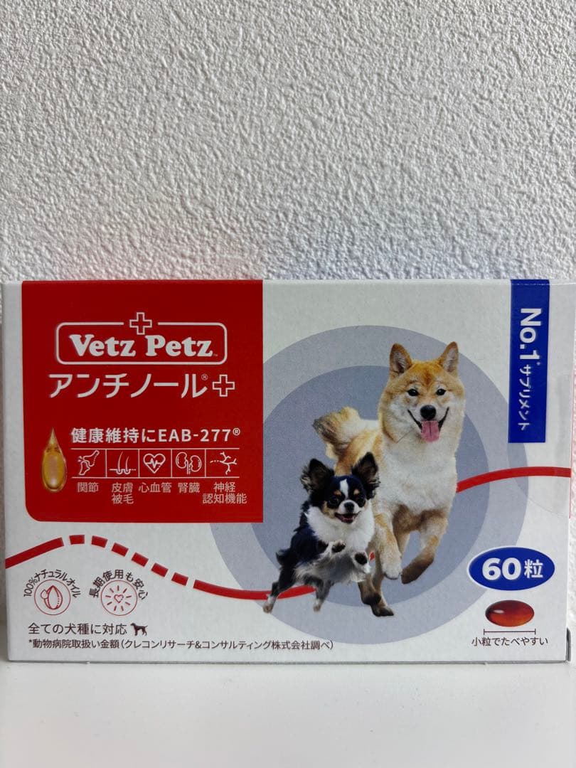 犬用 アンチノール プラス 60粒×2箱