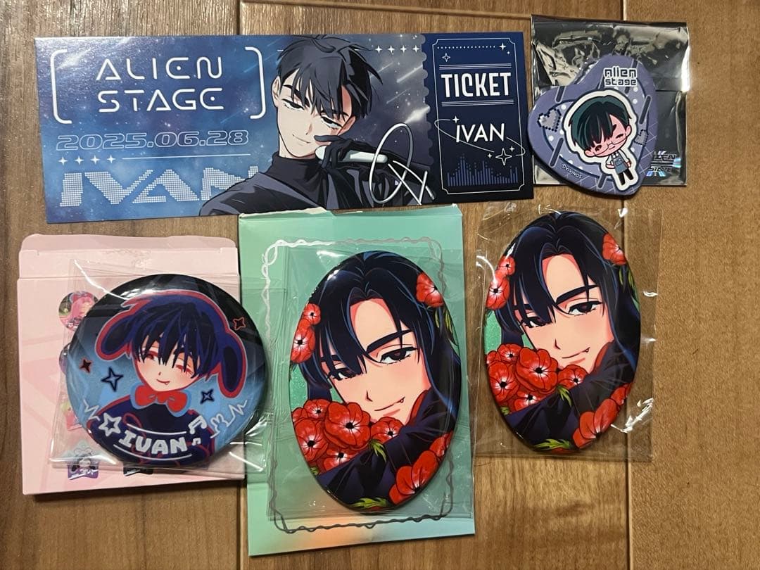 エイリアンステージ イヴァン 缶バッジ コラボカフェ 兎 - メルカリ