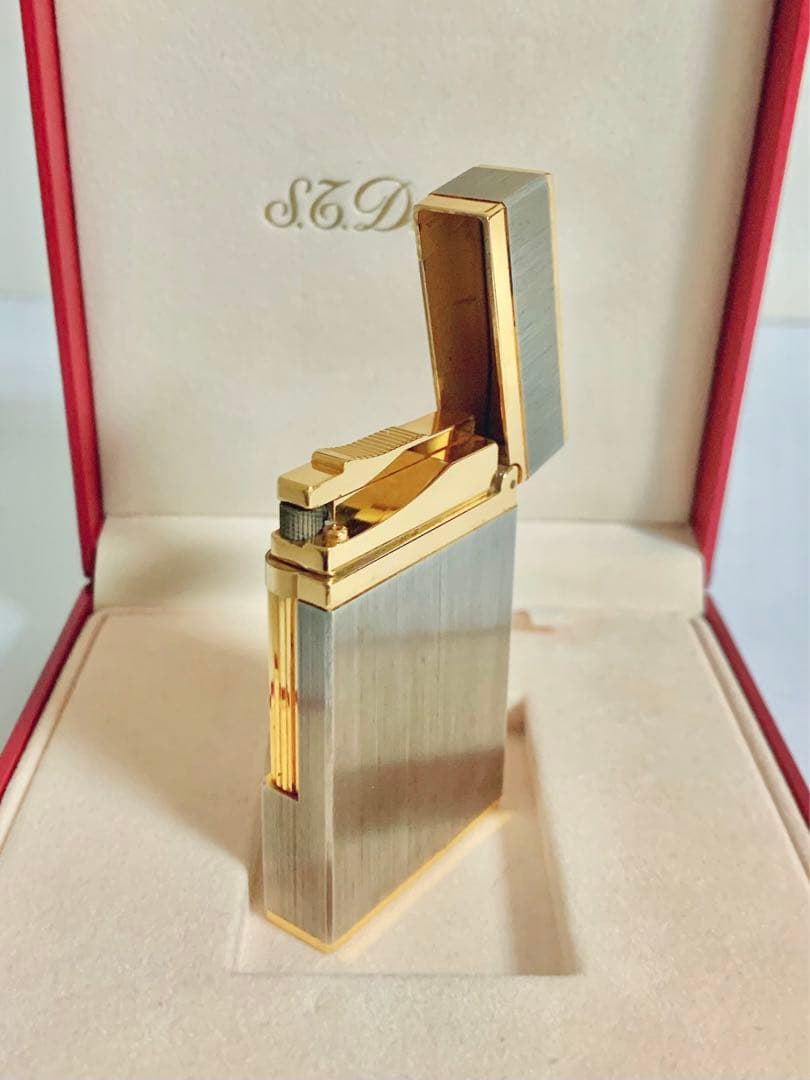 快音 S.T.Dupont デュポン ガスライター ライン2ヘアライン16841