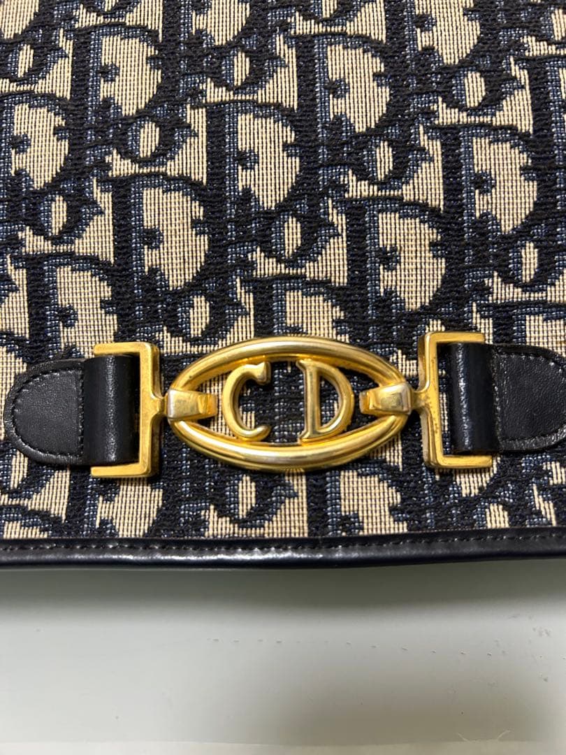 Christian Dior ショルダーバッグ ブラック×ブラウン