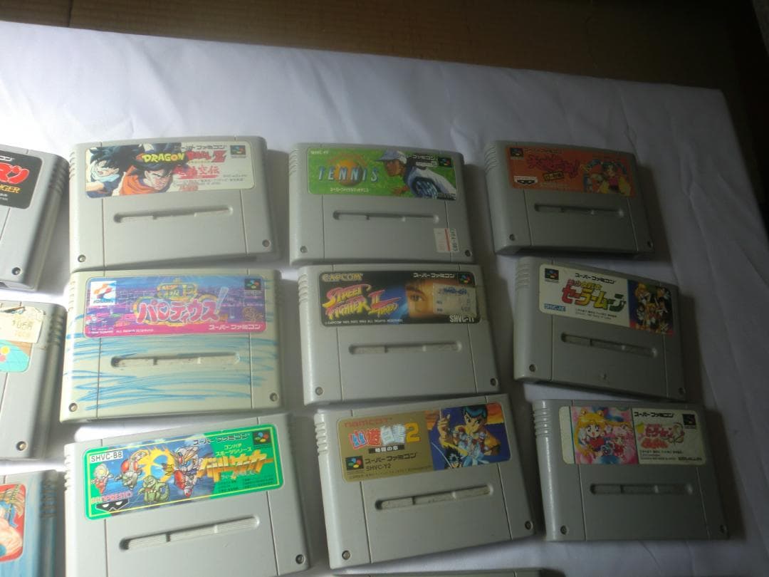 ジャンク品！スーパーファミコン本体とソフト大量まとめ売り！送料無料！