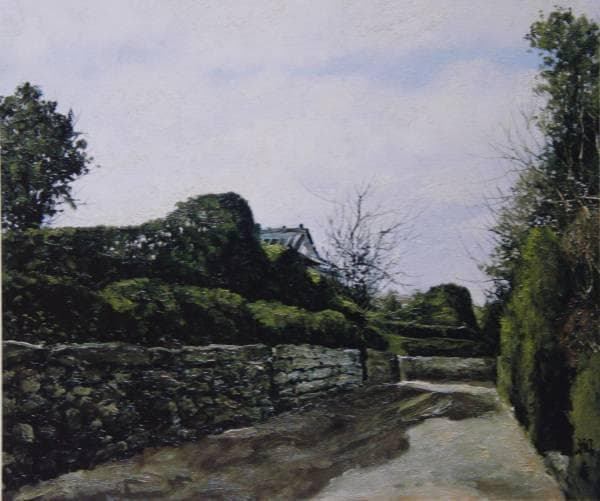 向井潤吉、【知覧の裏小路】、豪華・希少画集画、新品高級額・額装付