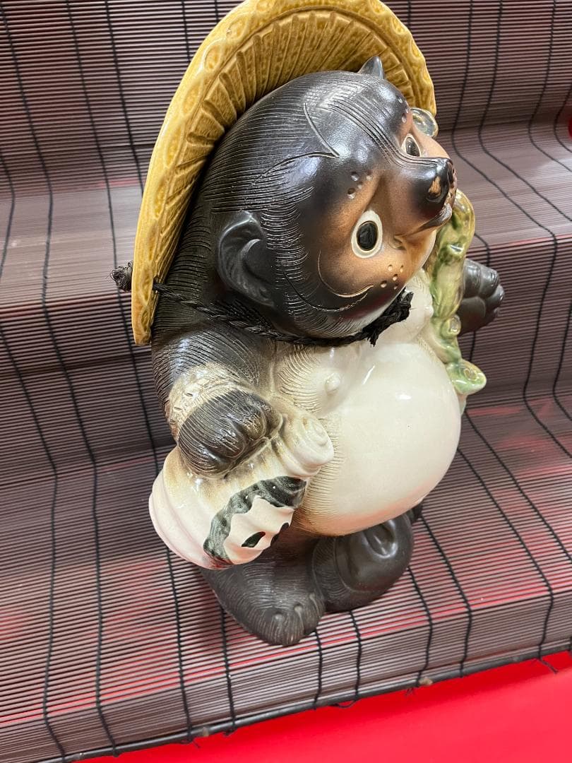 信楽焼たぬきの置物分福茶釜タヌキ