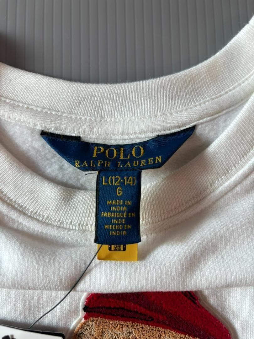 残り2枚日本未入荷ガールズL150新作新品ラルフローレンポロベアトレーナー