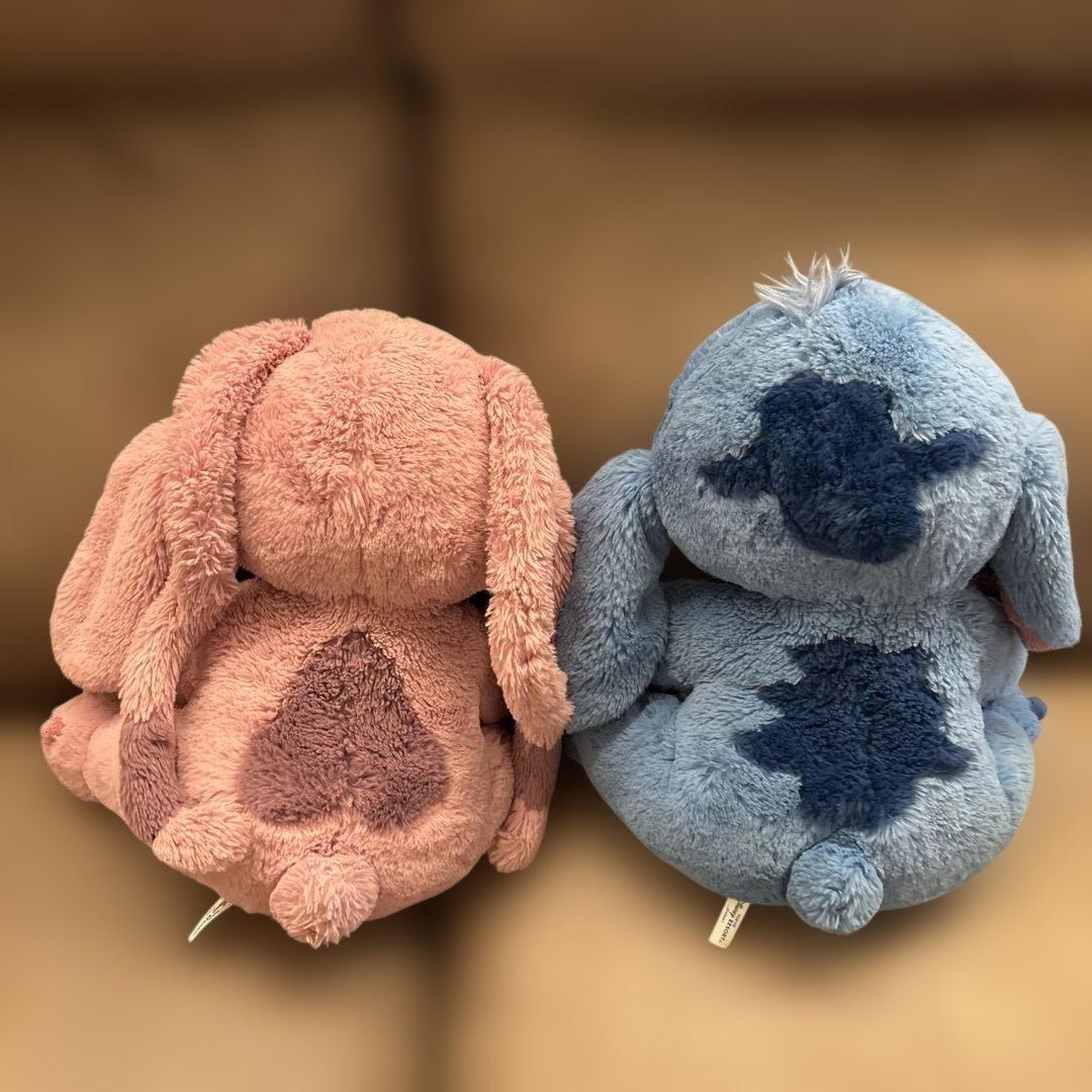 希少　ディズニー　スティッチ　エンジェル　ふわふわぬいぐるみ　2個セット