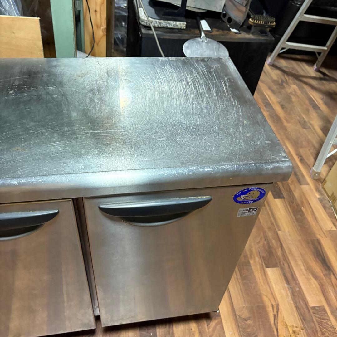 送料込み　サンヨー 3ドア 冷蔵コールドテーブル SUC-N1541J