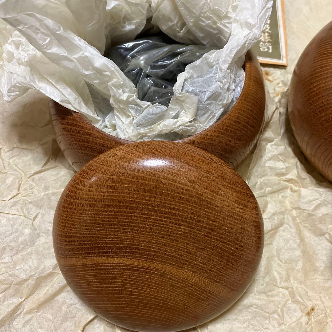 碁笥（ケヤキケース）碁石付