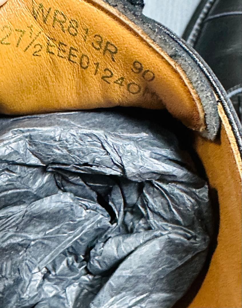 新品❗️日本限定アシックスランウォーク813Rドレスシューズ黒3E牛革27.5cm