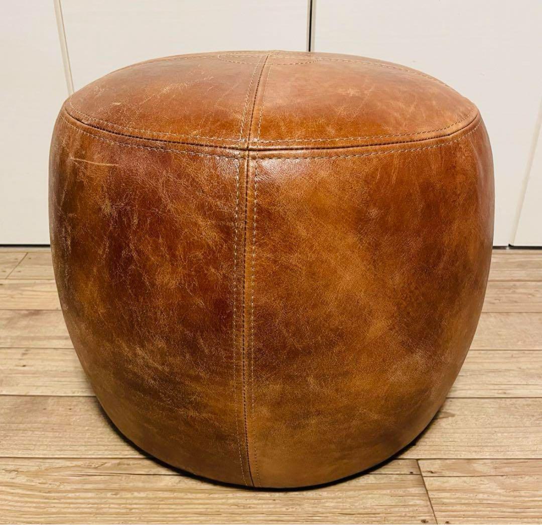 【良品】アクメファニチャー オーク レザースツール