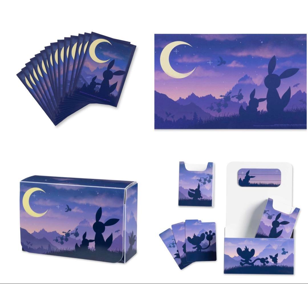 【海外ポケセン】イーブイ&ブラッキー　トワイライト　サプライ3点セット