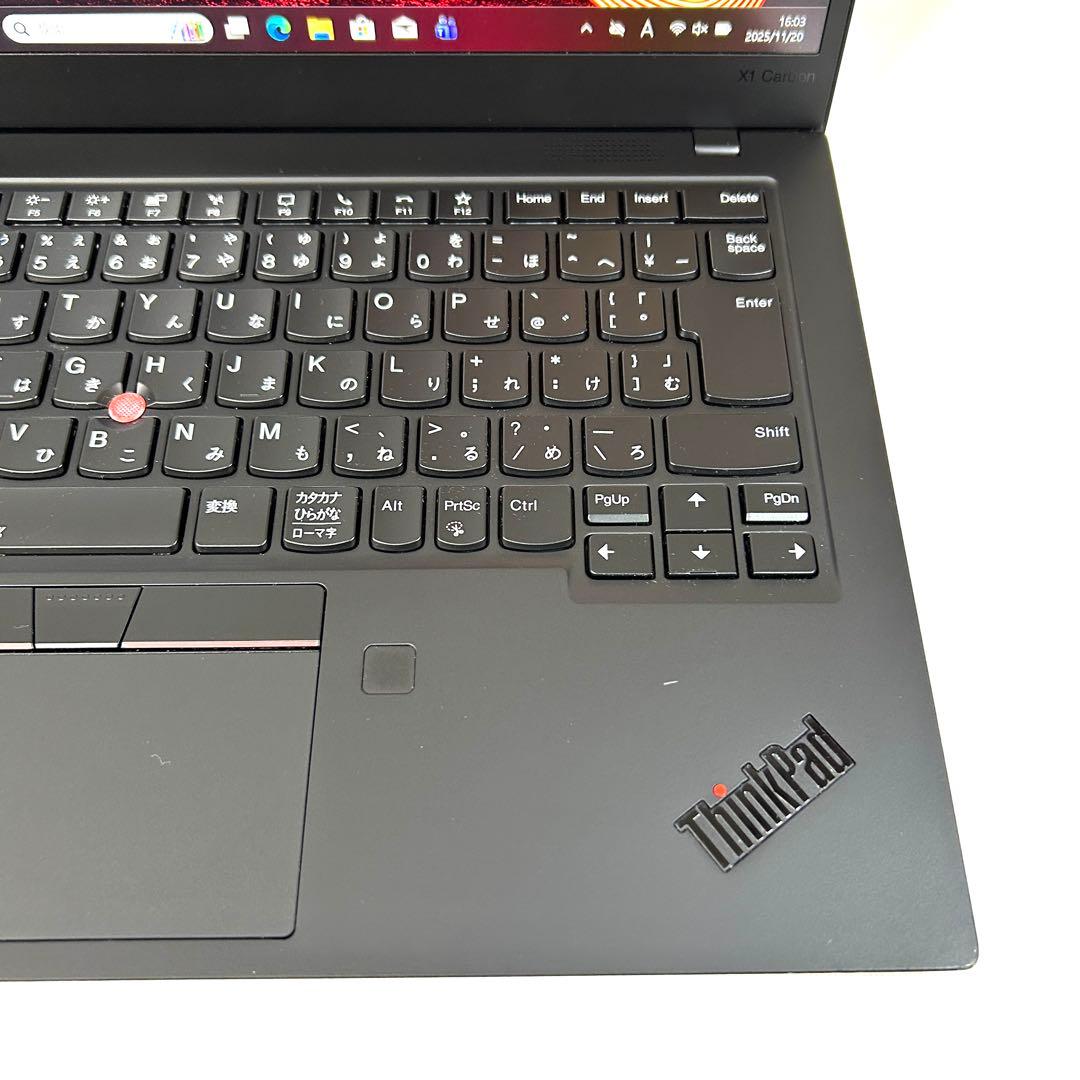 美品 Lenovo X1 Carbon Gen8 バッテリー超良好 Office ThinkPad X1