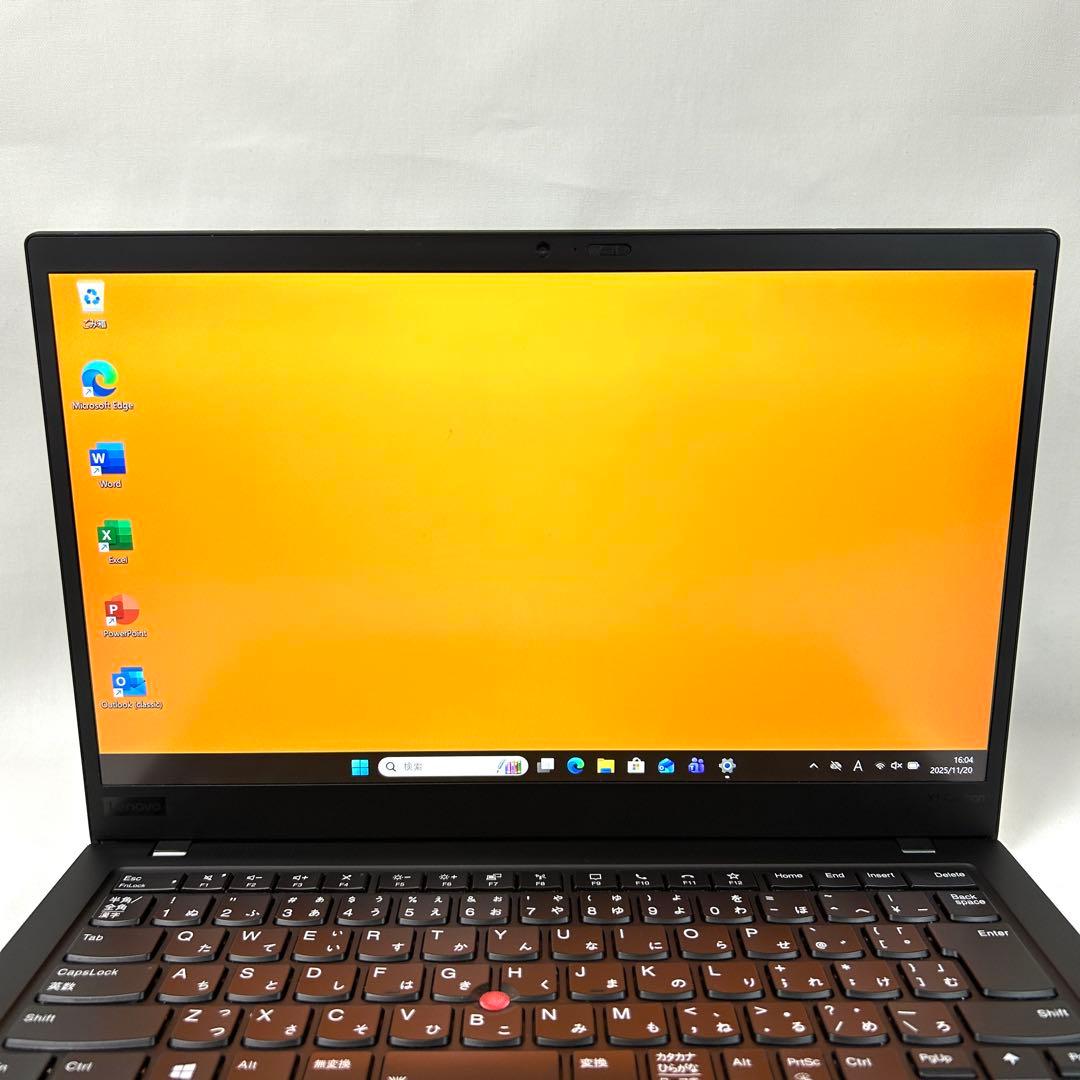 美品 Lenovo X1 Carbon Gen8 バッテリー超良好 Office ThinkPad X1