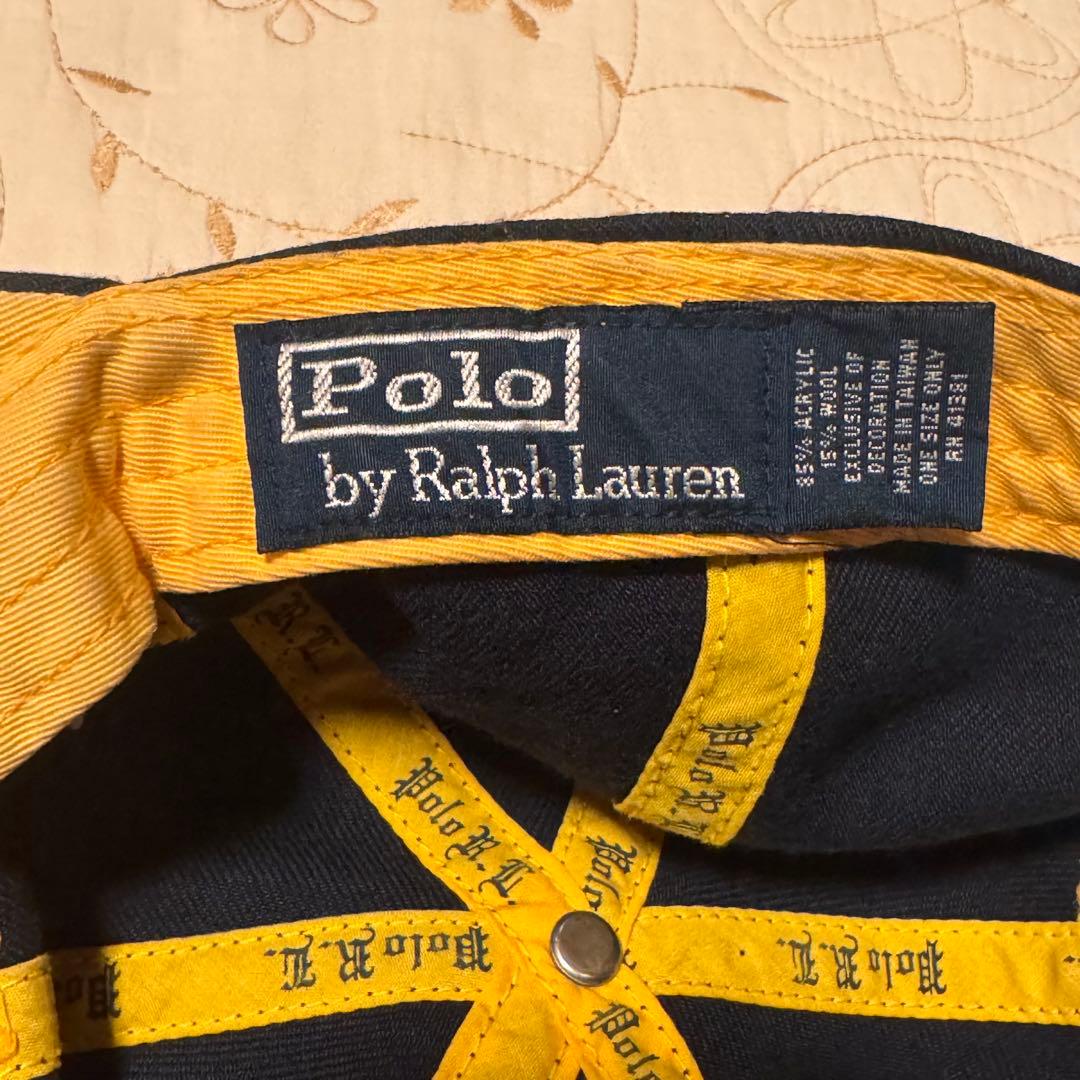 希少 90s ポロラルフローレン \"P\" キャップ ビンテージ