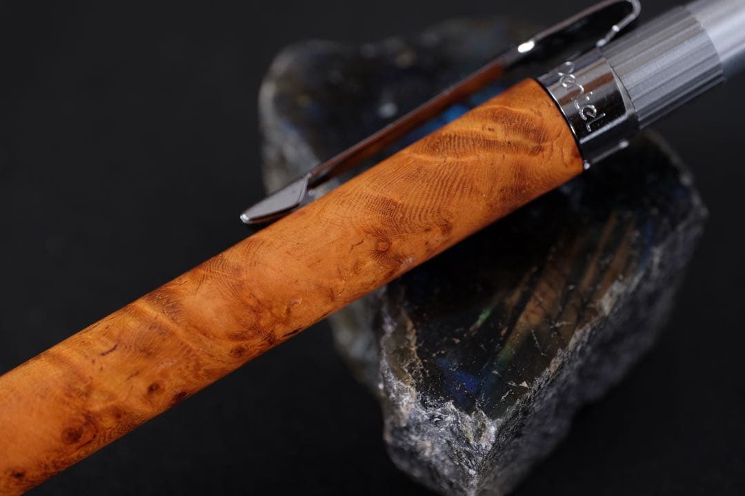 PG5木軸カスタムシャープペンシル0056 花梨瘤 高村杢工房