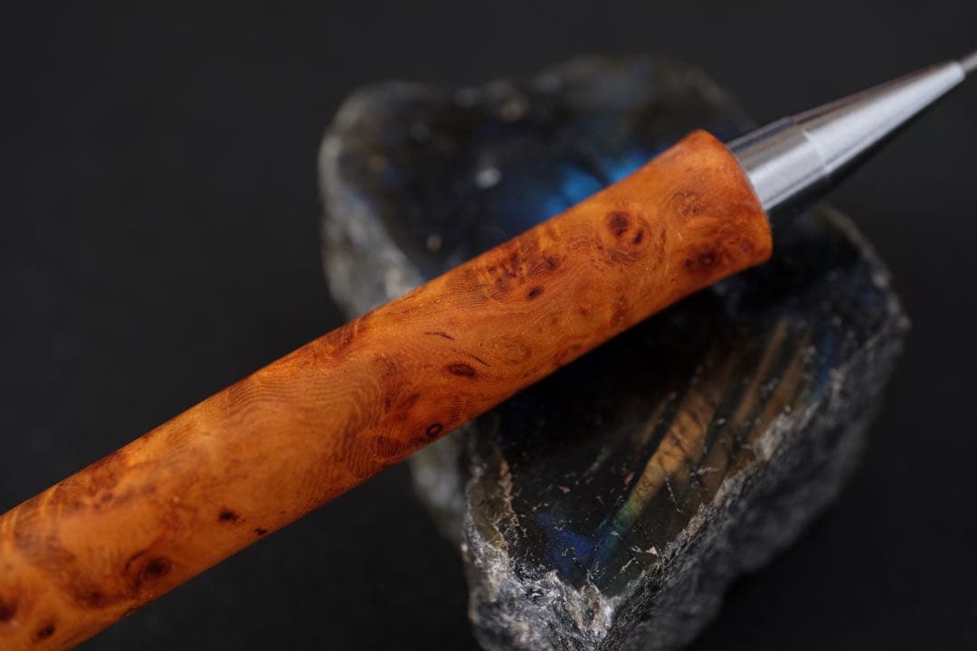 PG5木軸カスタムシャープペンシル0056 花梨瘤 高村杢工房