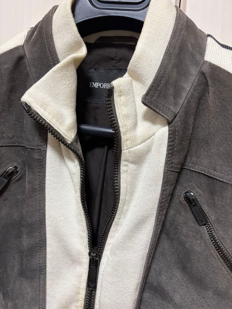希少】EMPORIO ARMANI シングルライダースジャケット 極希少