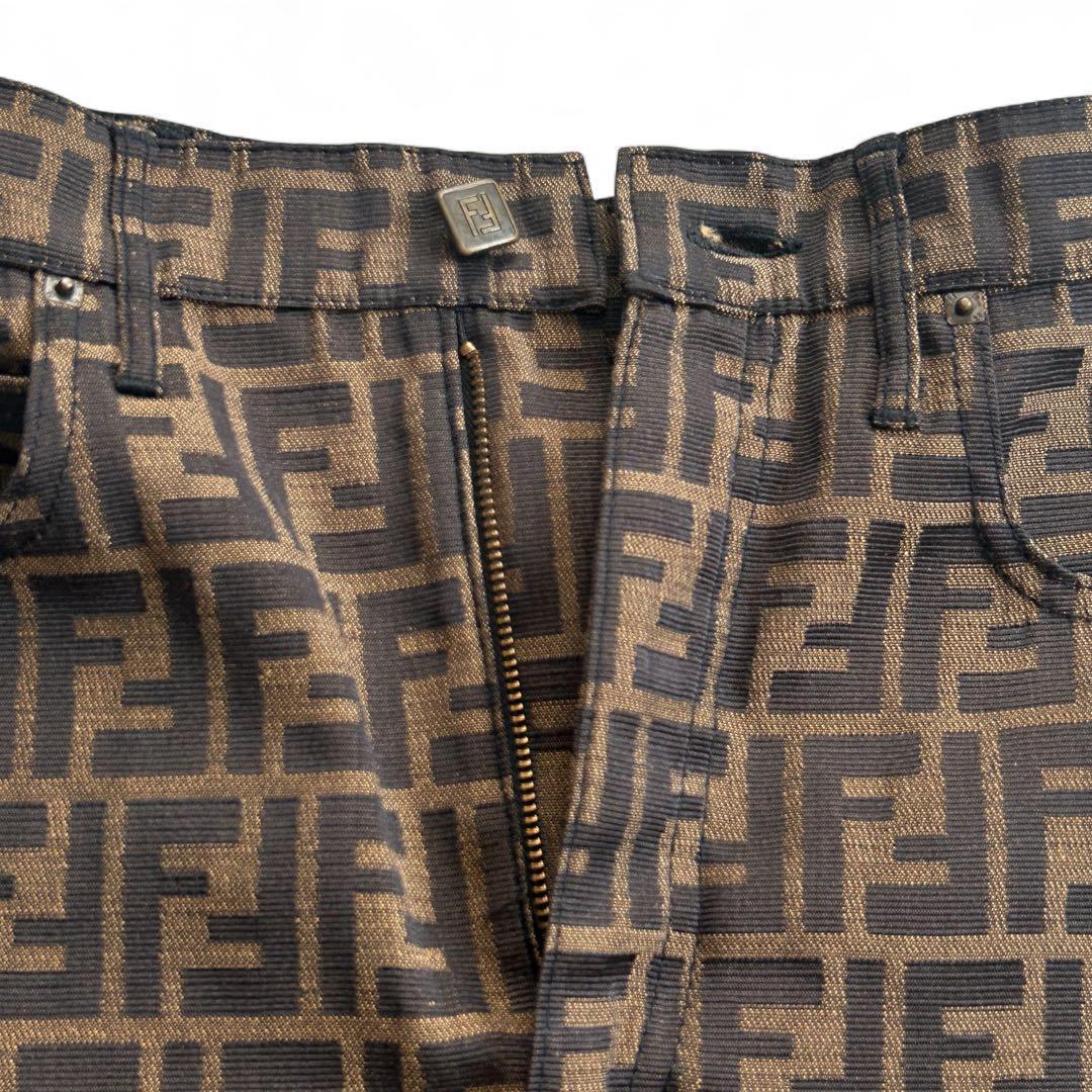 【美品】フェンディ　ヴィンテージ　y2k 膝丈タイトスカート ズッカ 総柄