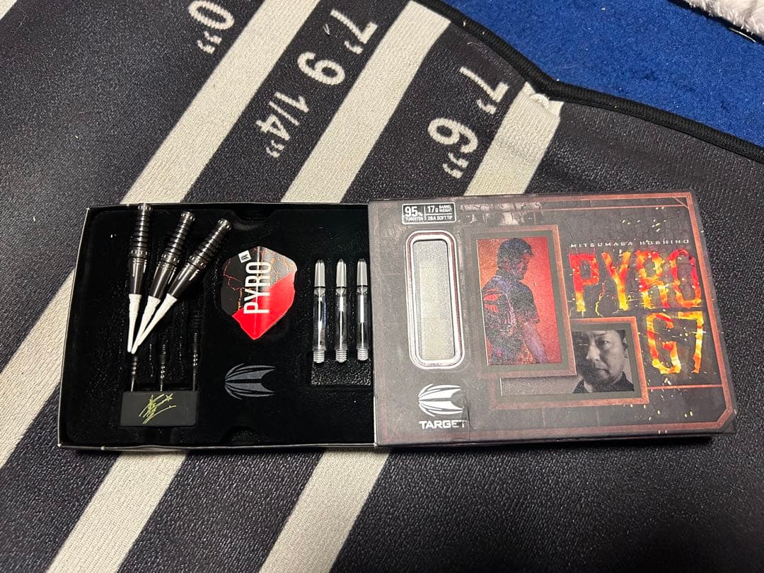 ダーツセット パイロG7 坂口エンプレチュ3 投げ比べ！まだ綺麗な方です！