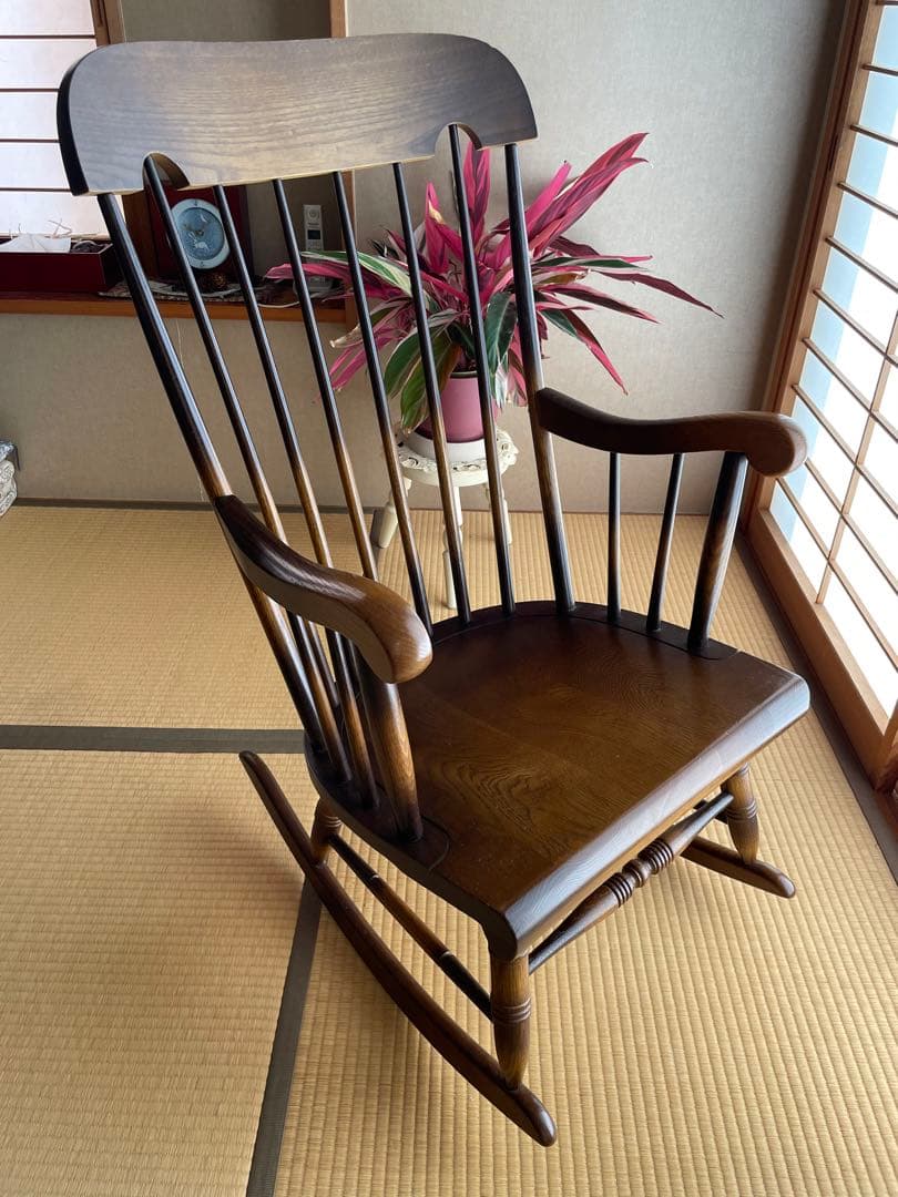 飛騨産業 キツツキマーク ロッキングチェア