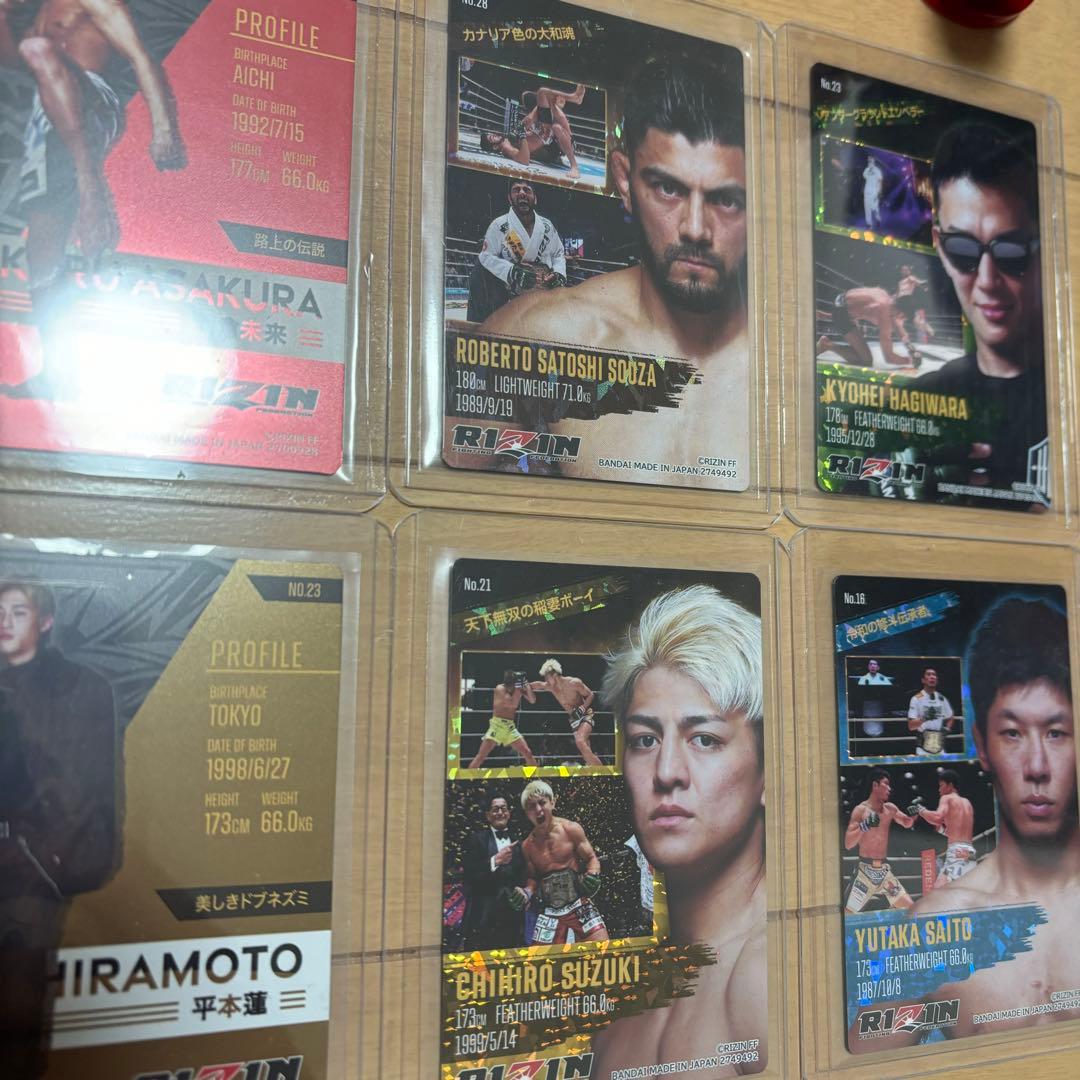 RIZIN ワールドコレクタブルフィギュア フルセット ウエハース サイン