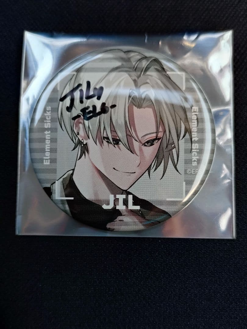 EL6 JIL缶バッジ サイン入り Element Sicks EL6 JIL サイン入り 缶