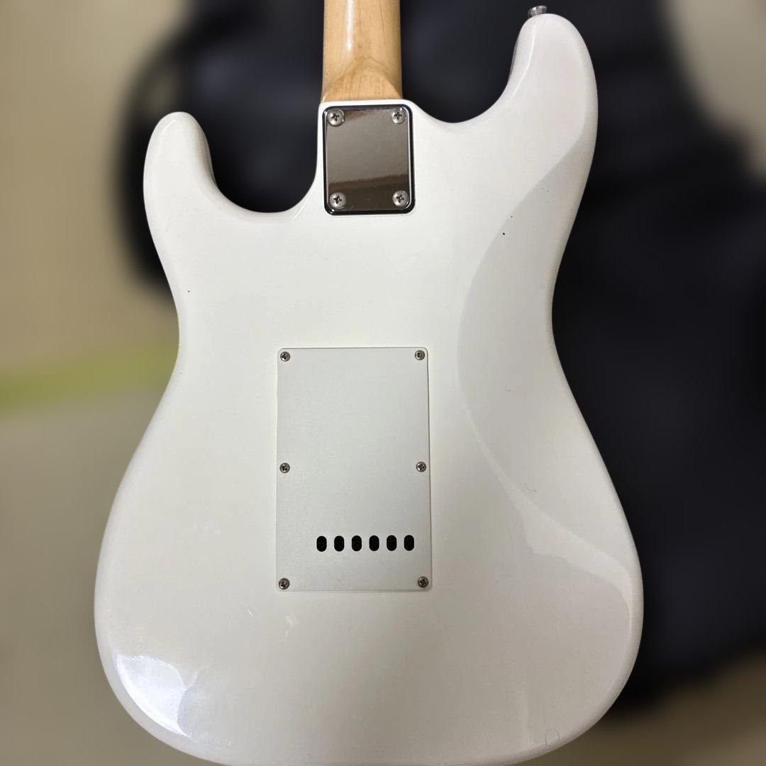 playtechホワイトエレキギター　美品　ケース付き