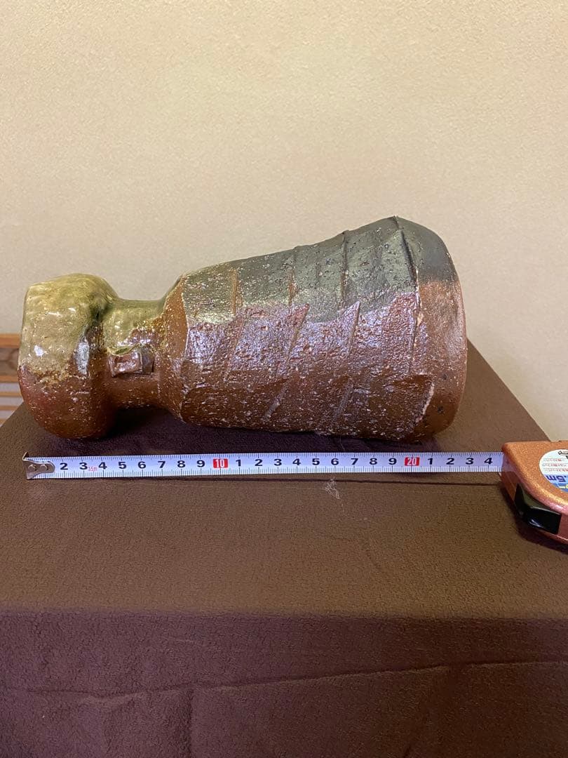 茶道具/花入 杉本忠造 信楽窯花入 共箱 茶道 華道