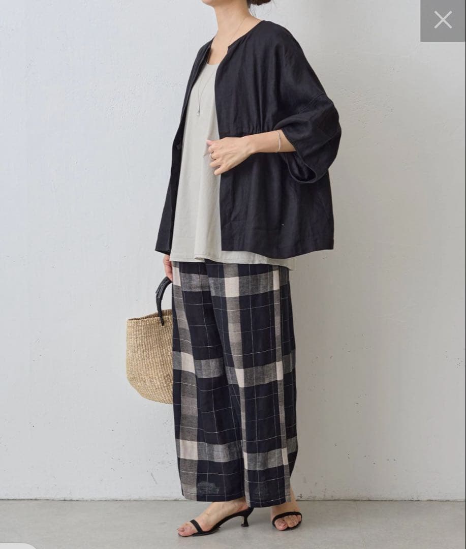 未使用タグ付 ビアズリー シャツタンク タンクトップ キャミソール ライトグレー