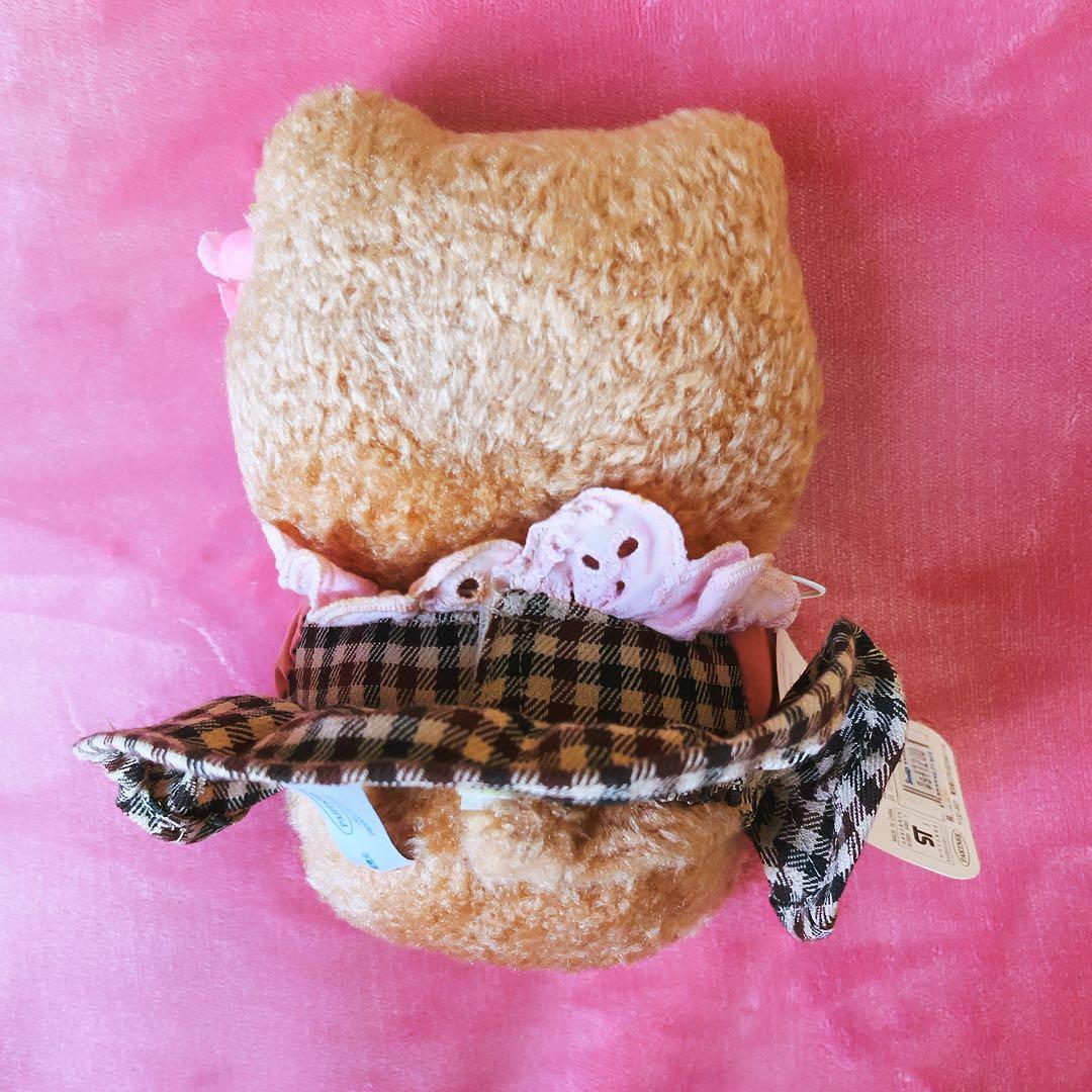 希少レア ハローキティ ぬいぐるみ カフェ シナモン 茶色キティ サンリオ