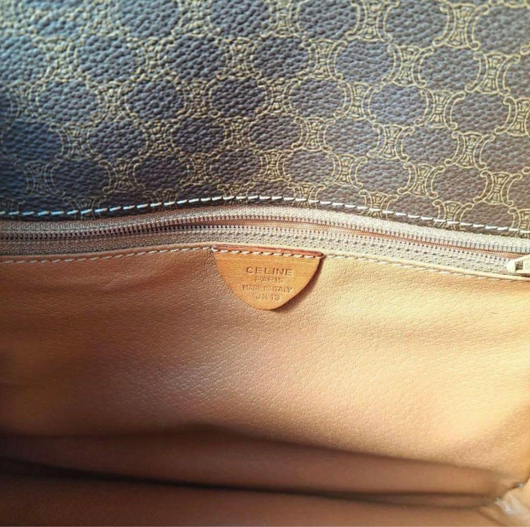 セリーヌ CELINE バッグ ガンチーニ金具 マカダム柄 フラップ PVC