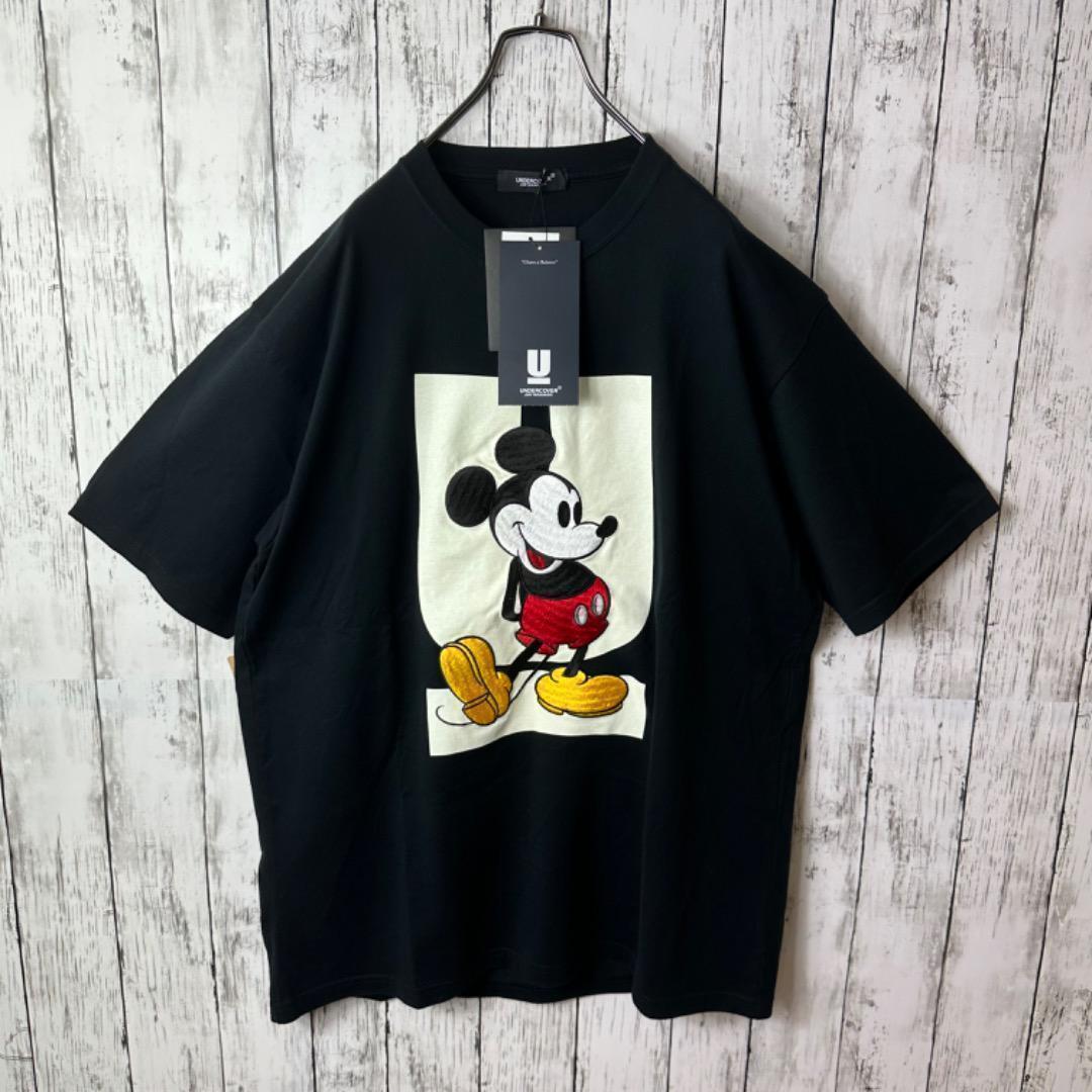 UNDERCOVER×Disney ミッキーマウス刺繍Tシャツ 4(LL)