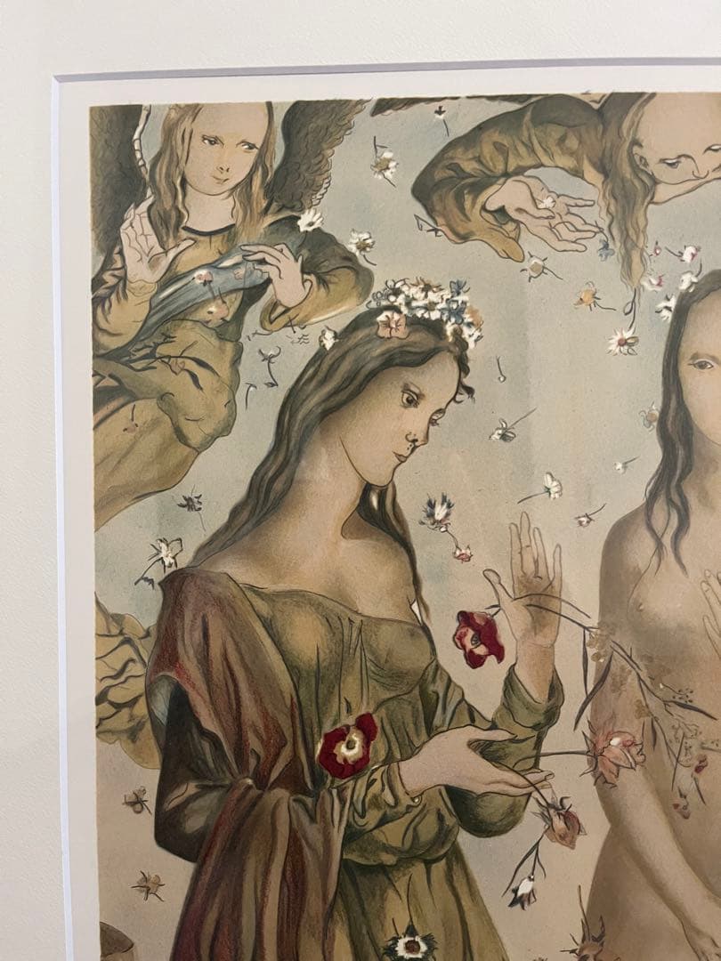 藤田嗣治 レオナール・フジタ 「花の洗礼」 リトグラフ