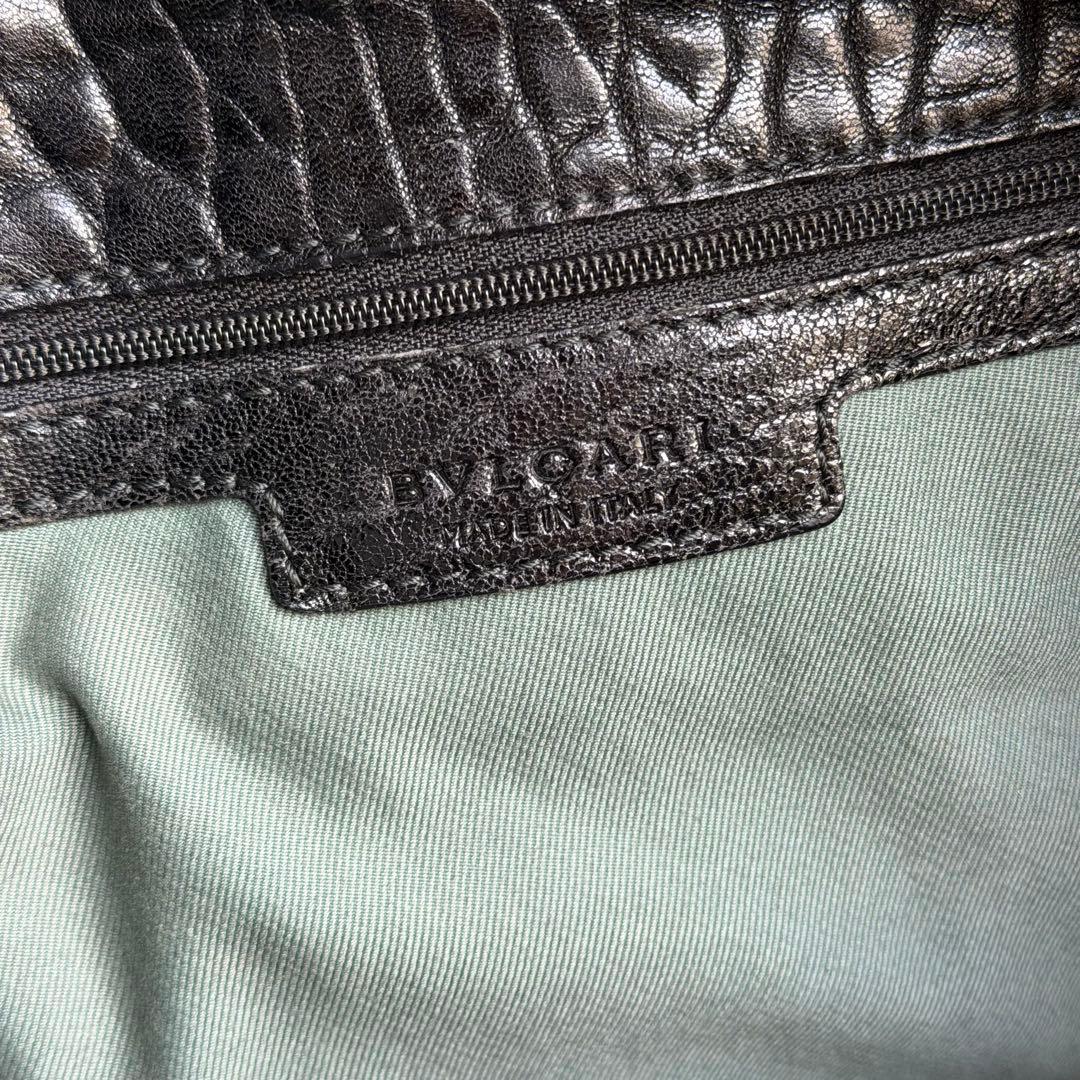 ⭐️ブルガリ⭐️レオーニ ハンドバッグ ライオン金具 ブラック