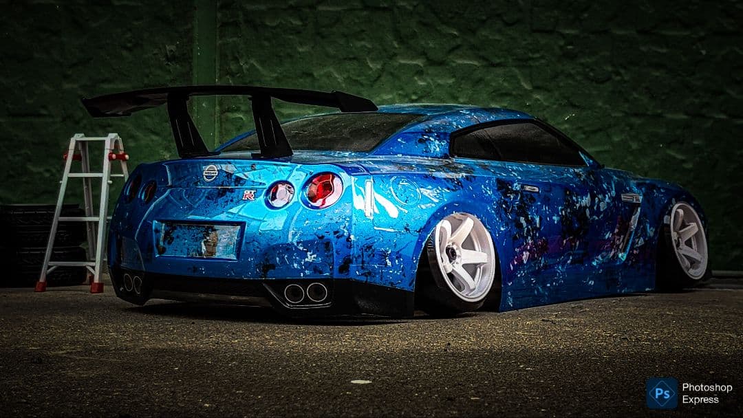 タミヤ 1/10 GTR R35 塗装済み ボディ