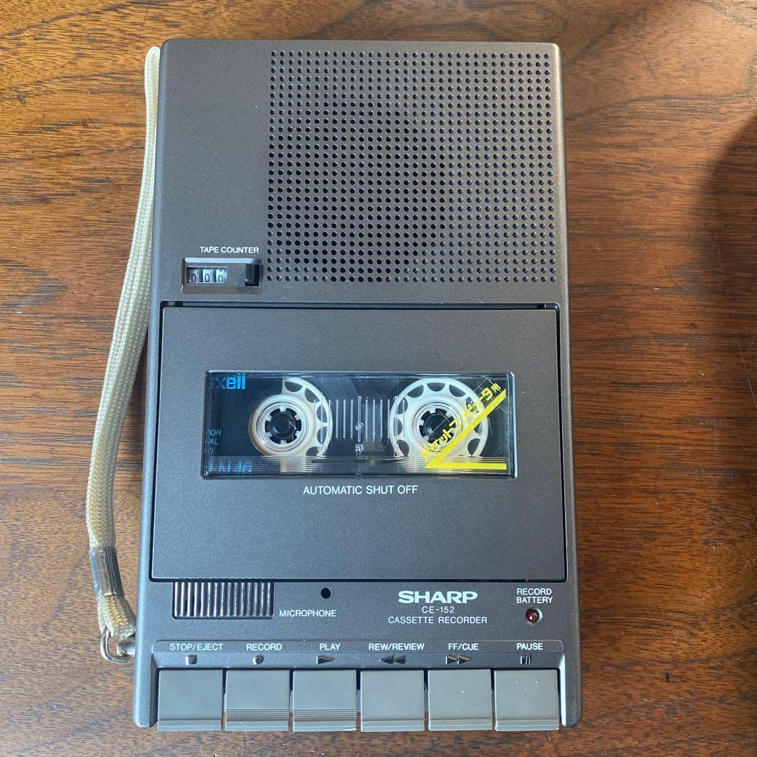SHARP CE-152カセットプレーヤー SHARP - G① 通電ジャンク 現状渡し