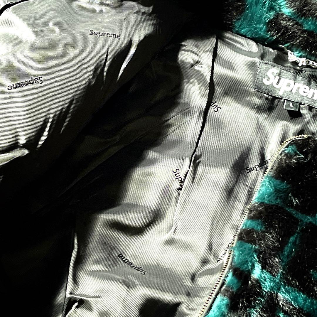 平野紫耀着　supreme faux fur repeater bomber